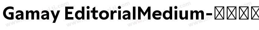 Gamay EditorialMedium字体转换
